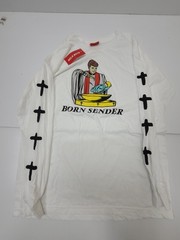 Nelk Boys Full Send Born Sender Long Sleeve Shirt Men’s Large White Beer Tee