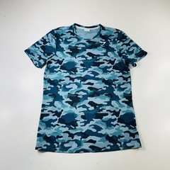Gymshark T Shirt Blue Camo Short Sleeve Slim Fit Men’s Size Medium