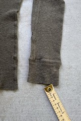 RRL Ralph Lauren Shirt Mens Medium Olive Green Waffle Knit Thermal Long Sleeve