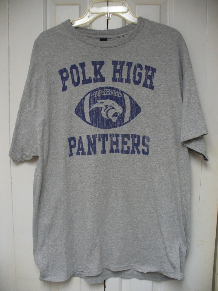 XL Custom Gray Polk High Panthers T-Shirt from Married With Children (Al Bundy)