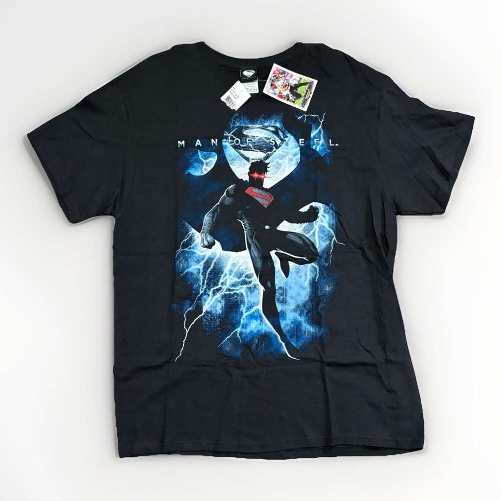 NWT 2013 Superman Man of Steel T-Shirt Men’s Size Large DC Comics Justice League