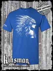 Native American Indian Girl T-Shirt / Feather War Bonnet