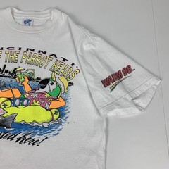 Vintage Cincinnati Parrot Heads T-Shirt Jimmy Buffett Warm 98 Radio Tee Medium