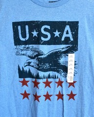 Men’s Sonoma Elbow T-Shirt Short Sleeve Crew Neck MEDIUM Light Blue Heather NEW