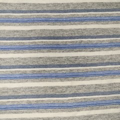 Vintage Cal Cru Kodiak Alaska Short Sleeve T-Shirt Size Large Striped Blue Gray