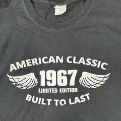 American Classic 1967 Short Sleeve Black Tshirt Size 3XL on Gildan Label