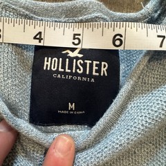 Holister Tshirt Medium Knitted Light Blue