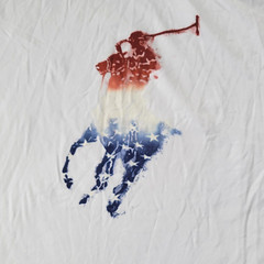 Polo Ralph Lauren Mens Big Pony Graphic Tee White SS T Shirt Big & Tall 2XB