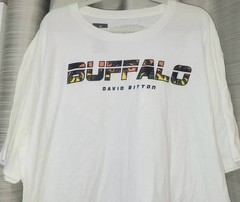 Buffalo Jeans By David Bitton White Palm Tree Logo T Tee Shirt Men’s Size XL NWT