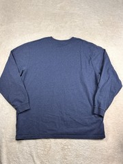 Carhartt K126 Men’s Heavyweight Long-Sleeve Pocket T-Shirt Blue 3XLT Loose Fit