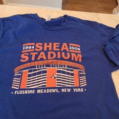 Shea Stadium 1964–2008 New York Mets T-Shirt Men’s Medium Blue Graphic Tee Used