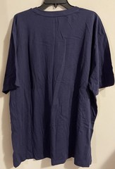 Boohoo Man Mens Size 5xl Dark Blue Crewneck Fitted Short-Sleeve Tshirt NWT! M207