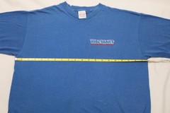 Vintage 1980s Wal‑Mart Employee T-Shirt USA Made L Embroidered Logo
