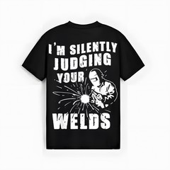 Funny Gift Welder I’m Silently Judging Your Welds T-Shirt