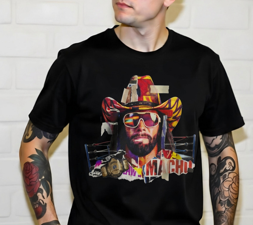 MACHO MAN RANDY SAVAGE GRAPHIC T-Shirt Size S-5XL