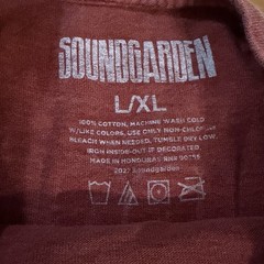 SOUNDGARDEN RETRO 1992 Tour Shirt Men’s L/XL Rock Seattle GRUNGE BADMOTORFINGER