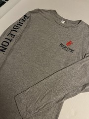 Pendleton Whisky Long Sleeve Logo T-Shirt LARGE Rodeo Midnight 1910 Buck Western