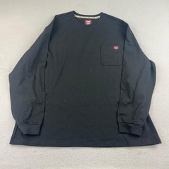 Wrangler Shirt Mens 3XL Black Tagless Lightweight Graphic Long Sleeves Tee NWT
