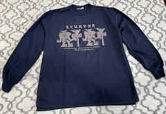 Rooan Artediseno Hand Made Ethnic Graphic Design Art Longsleeves Shirt Size L