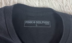 Pink Dolphin Shirt Large L Black Streetwear Graphic Wave Zebra Tee Short Sleeve