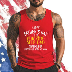 Happy Father’s Day Step dad Tank top