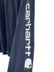 Mens Carhartt Vintage 2013 Long Sleeve Original Fit T-shirt Navy Blue Size L