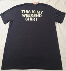 2pk NWT Weekend Warrior Shirt Mens Sz Largr Black Graphic Tee Funny Casual Army