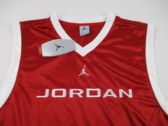 Vintage Air Jordan Shirt Mens XL Red Athletic Tank Top Y2K Baggy Satin Silky