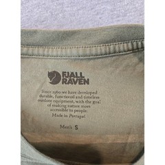 Fjallraven Tornetrask Tee Mens Small Green Graphic Back Mountain Logo T-Shirt