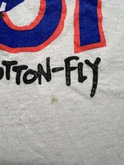 Vtg Levi’s 501 Spy That Button Fly T Shirt Tee Single Stitch White Promo (0591)