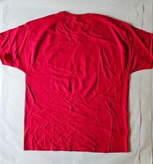 McDonalds Happy Holidays Mens T-Shirt XL Red Crew Worker Christmas Lights Shirt