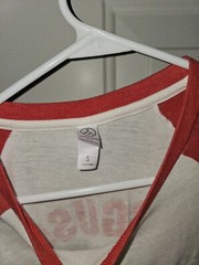 Unisex Small Red White Ferguson Beer Brewing Company Shirt Blouse