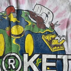 Market Shirt Mens Small White Red Tie Dye Graphic Streetwear Tee World Pakistan