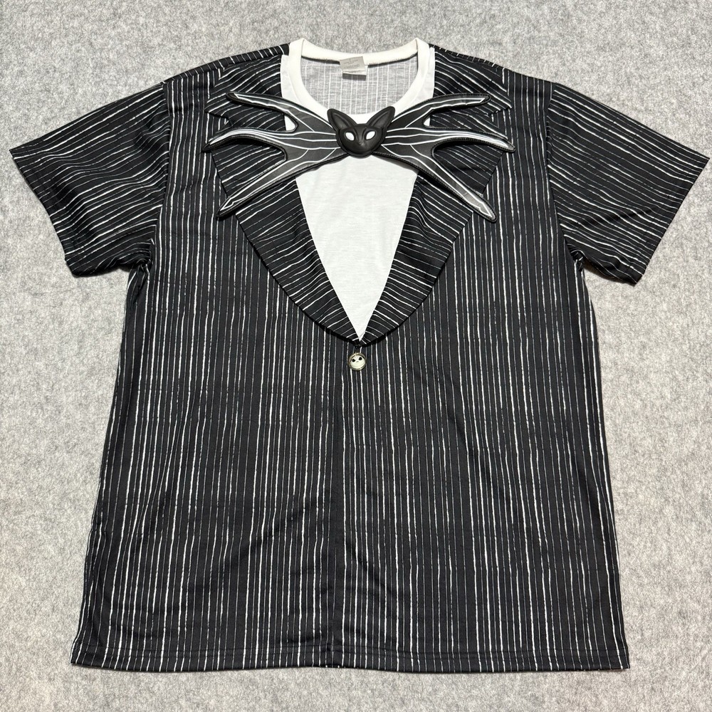 Nightmare Before Christmas Jack Skellington Costume T-Shirt Large Tuxedo 3D