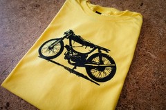 Vintage Puch Magnum Cafe Racer Moped T-Shirt, Retro Motorcycle Maxi Honda Bike