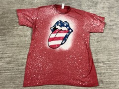 Rolling Stone Graphi Shirt Mens Medium Red Short Sleeve Polyester Tultex 241