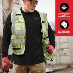 Milwaukee Men’s X-Large Black Cotton/Polyester Long-Sleeve Hybrid Work T-Shirt