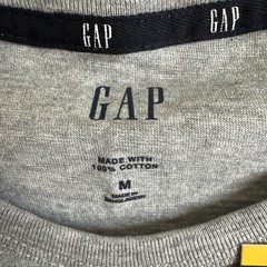GAP Men’s Crew Neck Short Sleeve Slub Pocket T-Shirt Light Grey Heather M Medium