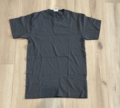 Shaka Active Men’s Short Sleeve Dark Gray Solid 100% Cotton TShirt Size Small