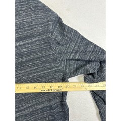 Banana Republic Henley Men Large Charcoal Gray Long Sleeve Cotton Vintage Shirt