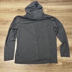 District The Perfect Tri Adult Grey Hooded Bulldog Football Top Size XL (A25)