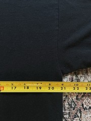 Vintage Slightly Worn In 1990s Tultex Black Blank T-Shirt Size XL