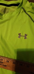 UNDER ARMOUR Neon Green MENS TSHIRT ADULT Maybe Size Large? Tag Is Worn 1390