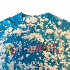 Travis Scott Astroworld Blue and White Men’s T-Shirt Size Large