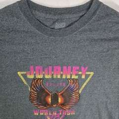 Brisco Journey Band Tshirt Classic Rock Tour Unisex 2X Grey Reprint