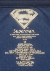 Superman Compression Shirt Men’s Size Medium Blue Red Short Sleeve Logo DC Comic