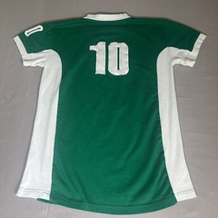 EIRE Ireland Mens Sz M Soccer Football Rugby Shirt Green White Shamrock #10 Logo