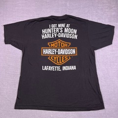 Harley-Davidson Number 1 Skull Graphic Crew Neck T-Shirt Mens XL Black Cotton