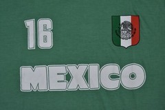 Mad Engine Mens Mexico #16 Soccer Fit Tee Shirt NWT M, L, 2XL