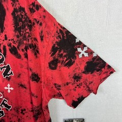 Affliction T-Shirt Mens Sz 3XL Red Black Live Fast Tie Dye Distress Graphic NWT